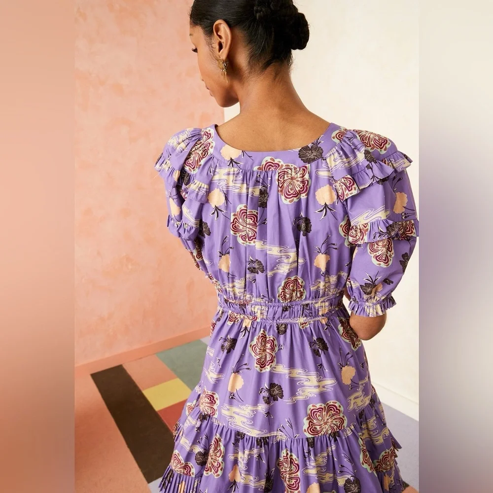 ULLA JOHNSON Naomi Dress in Zinnia - Picture 2 of 6